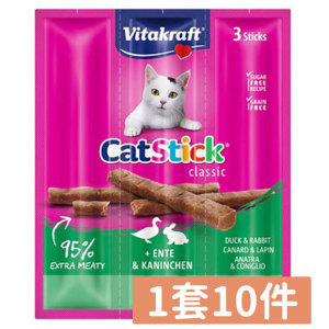 貓小食-Vitakraft-貓小食-肉條-鴨肉-兔肉條-60gx3條-3-1增量裝-10件套裝-VK89322B-Vitakraft-寵物用品速遞