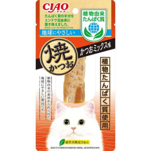 CIAO-貓零食-日本燒鰹魚條-植物由來蛋白質-鰹魚雜錦味-25g-QSC-195-CIAO-INABA-貓零食-寵物用品速遞
