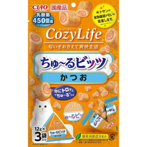 CIAO-貓零食-日本Cozy-Life-450億個乳酸菌軟心零食粒-鰹魚味-12g-3袋入-CS-242-CIAO-INABA-貓零食-寵物用品速遞