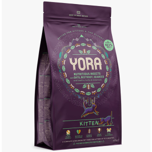YORA-單一昆蟲蛋白頂級完整配方乾糧-幼貓-600g-P00117-YORA-寵物用品速遞