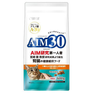 貓糧-SUNRISE-AIM30-貓糧-日本腎臟保健貓乾糧-11-歲或以上室內絕育貓-魚味-600g-SAI-019-AIM30-寵物用品速遞