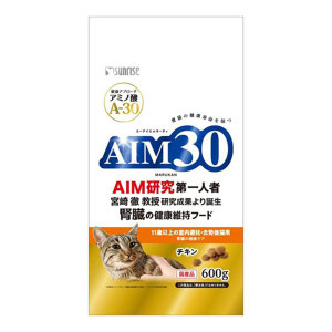 貓糧-SUNRISE-AIM30-貓糧-日本腎臟保健貓乾糧-11-歲或以上室內絕育貓-雞肉味-600g-SAI-004-AIM30-寵物用品速遞