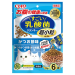 CIAO 貓糧 日本Crunky 3000億個乳酸菌 超小粒 鰹魚乾味 12g 6袋入 (P-442) 貓糧 貓乾糧 CIAO INABA 寵物用品速遞