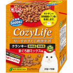 CIAO 貓糧 日本Cozy Life 5000億個乳酸菌 鰹魚乾雜錦味 20g 10袋入 (P-411) 貓糧 貓乾糧 CIAO INABA 寵物用品速遞