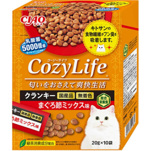CIAO-貓糧-日本Cozy-Life-5000億個乳酸菌-鰹魚乾雜錦味-20g-10袋入-P-411-CIAO-INABA-寵物用品速遞