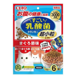 CIAO 貓糧 日本Crunky 3000億個乳酸菌 超小粒 金槍魚乾味 12g 6袋入 (P-441) 貓糧 貓乾糧 CIAO INABA 寵物用品速遞