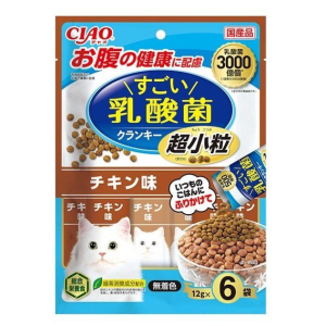 CIAO-貓糧-日本Crunky-3000億個乳酸菌-超小粒-雞肉味-12g-6袋入-P-443-CIAO-INABA-寵物用品速遞
