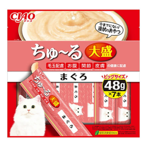 CIAO-貓零食-日本肉泥餐包-大盛-金槍魚味-48g-7本入-TSC-191-CIAO-INABA-貓零食-寵物用品速遞