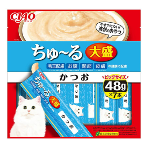 CIAO-貓零食-日本肉泥餐包-大盛-鰹魚味-48g-7本入-TSC-192-CIAO-INABA-貓零食-寵物用品速遞
