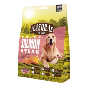狗小食-NUNAVUTO-優質烘焙肉乾-三文魚塊-粉紅-100g-NT204479-其他-寵物用品速遞