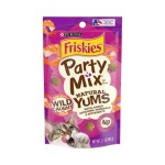Friskies喜躍 Party Mix Natural Yums 貓零食 貓脆餅 野生蝦肉 2.1oz (12494712) 貓零食 寵物零食 Friskies 喜躍 寵物用品速遞