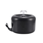 小鯨魚噴泉飲水機 USB自動循環飲水器 黑色 貓犬用日常用品 飲食用具 寵物用品速遞
