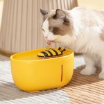 小蜜蜂飲水機 USB自動循環飲水器 黃色 貓犬用日常用品 飲食用具 寵物用品速遞