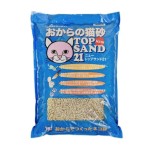 豆腐貓砂 日本SANMATE Top Sand 21有機單通豆腐貓砂 6L (淺藍) 貓砂 豆腐貓砂 寵物用品速遞