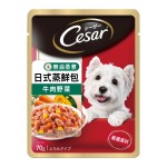 Cesar西莎 狗濕糧 蒸鮮包 牛肉+蔬菜 70g (10243539) 狗罐頭 狗濕糧 Cesar 西莎 寵物用品速遞