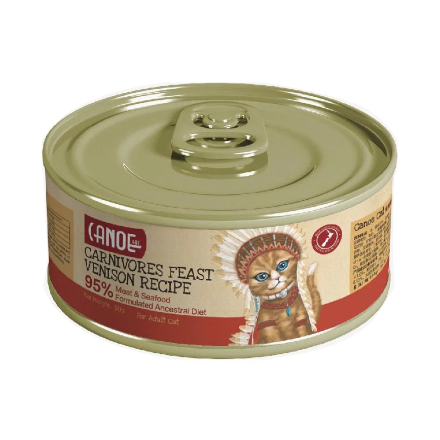 Canoe Canoe Cat 貓罐頭 肉食盛宴 鹿肉配方 90g (canv90)