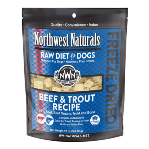 Northwest-Naturals-無穀物凍乾脫水狗糧-牛肉-鱒魚-12oz-340g-NWFDBFTR-Northwest-Naturals-寵物用品速遞
