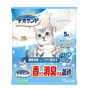 Unicharm-紙貓砂-Unicharm-日本消臭結團紙貓砂-沐浴香-5L-UCf1-紙貓砂-寵物用品速遞