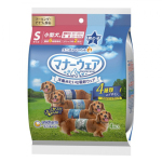 Unicharm 公⽝⽤禮儀褲-S-碼  3.5-6kg  35-40cm  4片 (ucj1s1) 狗狗 狗尿墊 寵物用品速遞