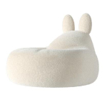 MOBOLI  兔兔毛絨窩  58 x 58 x 17cm 淺米 (mo30677) 貓咪日常用品 床類用品 寵物用品速遞
