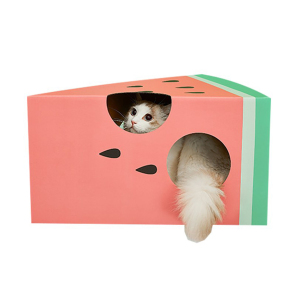 VETRESKA-⻄瓜洞洞貓抓盒-40x53x29_5cm-vk12414-貓抓板-貓爬架-寵物用品速遞