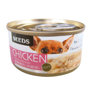 SEEDS-狗罐頭-Chicken全天然雞⾁罐-鮮嫩雞⾁-⾁絨狀-70g-ck01-SEEDS-寵物用品速遞
