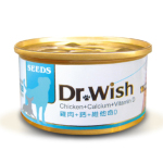 SEEDS 狗罐頭 Dr Wish營養慕絲 雞⾁+鈣+維他命D 85g (dw05s) 狗罐頭 狗濕糧 SEEDS 寵物用品速遞