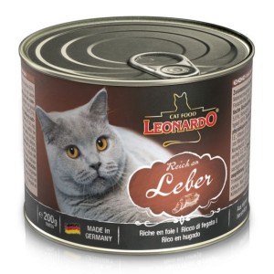 貓罐頭-貓濕糧-Leonardo-天然主食貓罐頭-雞肝配方-200g-Leonardo-寵物用品速遞