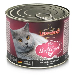 貓罐頭-貓濕糧-Leonardo-天然主食貓罐頭-純家禽配方-200g-Leonardo-寵物用品速遞
