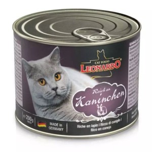 貓罐頭-貓濕糧-Leonardo-天然主食貓罐頭-兔肉配方-200g-Leonardo-寵物用品速遞