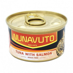 NUNAVUTO 無穀物貓罐 吞拿魚伴三文魚 80g (NU202482) 貓罐頭 貓濕糧 NUNAVUTO 寵物用品速遞