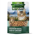 Nutreats 貓零食 紐西蘭凍乾鴨肉+雞肉+三文魚 50g (5210050) 貓零食 寵物零食 Nutreats 寵物用品速遞