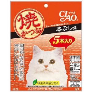 貓小食-CIAO-貓零食-日本烤鰹魚條-烤鰹魚本節味-5條入-YK-52-CIAO-INABA-貓零食-寵物用品速遞