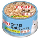 貓罐頭-貓濕糧-CIAO-貓零食-日本貓罐頭-鰹魚正宗高湯-85g-A-89-CIAO-INABA-寵物用品速遞
