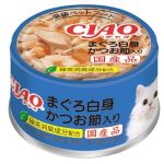 貓罐頭-貓濕糧-CIAO-貓零食-日本貓罐頭-白身金槍魚配鰹魚片-85g-A-85-CIAO-INABA-寵物用品速遞