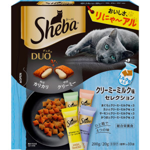 貓小食-Sheba-Duo-Plus-貓零食-日本貓貓夾心酥-奶油牛奶味-20g-10袋入-Sheba-寵物用品速遞