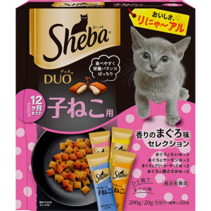 貓小食-Sheba-Duo-貓零食-日本貓貓夾心酥-12個月以下金槍魚味-20g-10袋入-Sheba-寵物用品速遞