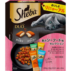 貓小食-Sheba-Duo-貓零食-日本貓貓夾心酥-精選奢華海鮮味-20g-10袋入-Sheba-寵物用品速遞