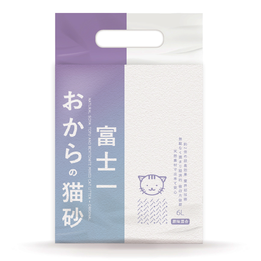 豆腐貓砂 富士一 豆腐礦物 混合貓砂 功能款 原味 6L - 原裝行貨