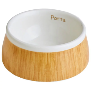 狗狗日常用品-Porta-犬用餐具木紋陶瓷餐碗-S-W26508-飲食用具-寵物用品速遞