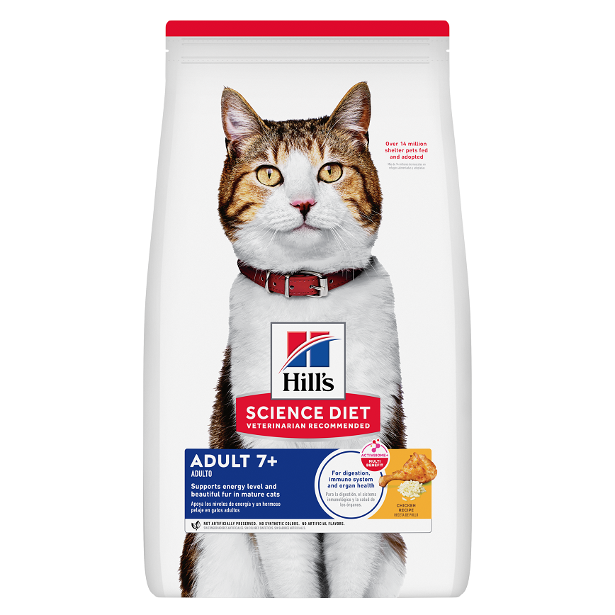 Hills 貓糧 高齡貓配方 Adult 7+ 3.5kg/7lbs (10312HG/2048) (新舊包裝隨機發貨) (圖片3)
