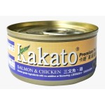 Kakato卡格 貓狗罐頭 啫喱系列 三文魚及雞肉 70g (720) 貓罐頭 貓濕糧 Kakato 卡格 寵物用品速遞