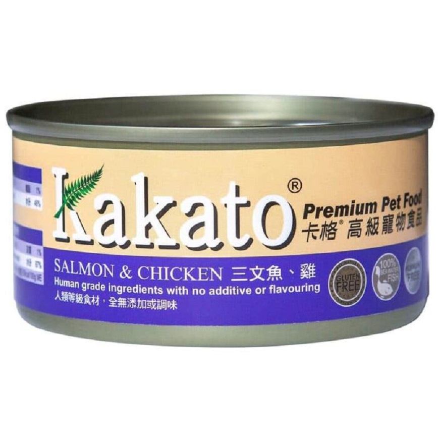Kakato Kakato 罐頭 貓狗罐頭 啫喱系列 三文魚及雞肉 170g (TD0840THK)
