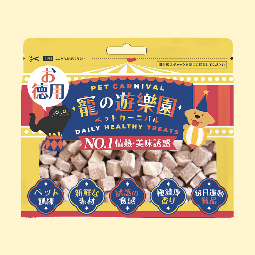 寵之遊樂園 凍乾 貓零食 狗零食 鴨肉粒 60g (隨機包裝) (圖片3)