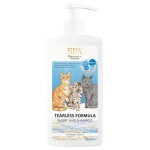 貓咪清潔美容用品-SPA寵物溫泉-無淚配方短毛貓沖涼液-350ml-貓用-P024-皮膚毛髮護理-寵物用品速遞