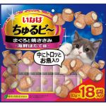 貓小食-CIAO-貓小食-日本-INABA-軟心粒粒零食-海鮮扇貝金槍魚烤雞柳味-10g×18袋-QSC-287-CIAO-INABA-貓零食-寵物用品速遞