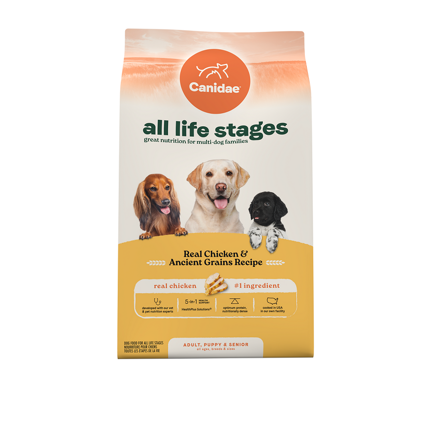CANIDAE CANIDAE 咖比 狗糧 life stages 雞肉糙米配方 27lb (1130A) (新包裝)