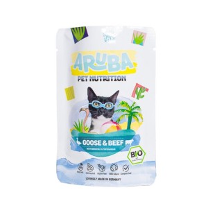 貓罐頭-貓濕糧-Aruba-貓濕糧-有機鵝肉-牛肉配西蘭花_菊芋-主食鮮食包-70g-ACP003-Aruba-寵物用品速遞