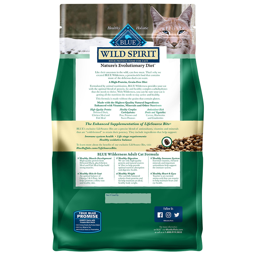 BLUE BUFFALO 貓糧 成貓室內貓 鴨肉配方 4lb (804711) (圖片3)
