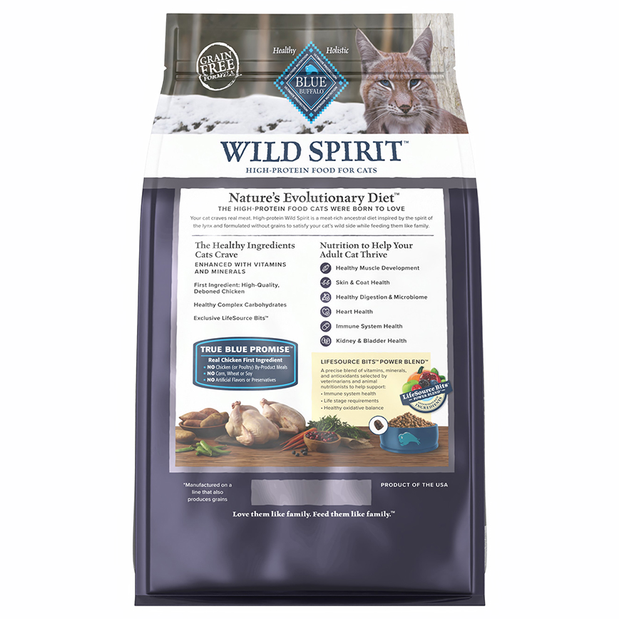 BLUE BUFFALO 貓糧 成貓室內貓 雞肉配方 4lb (804709) (圖片3)